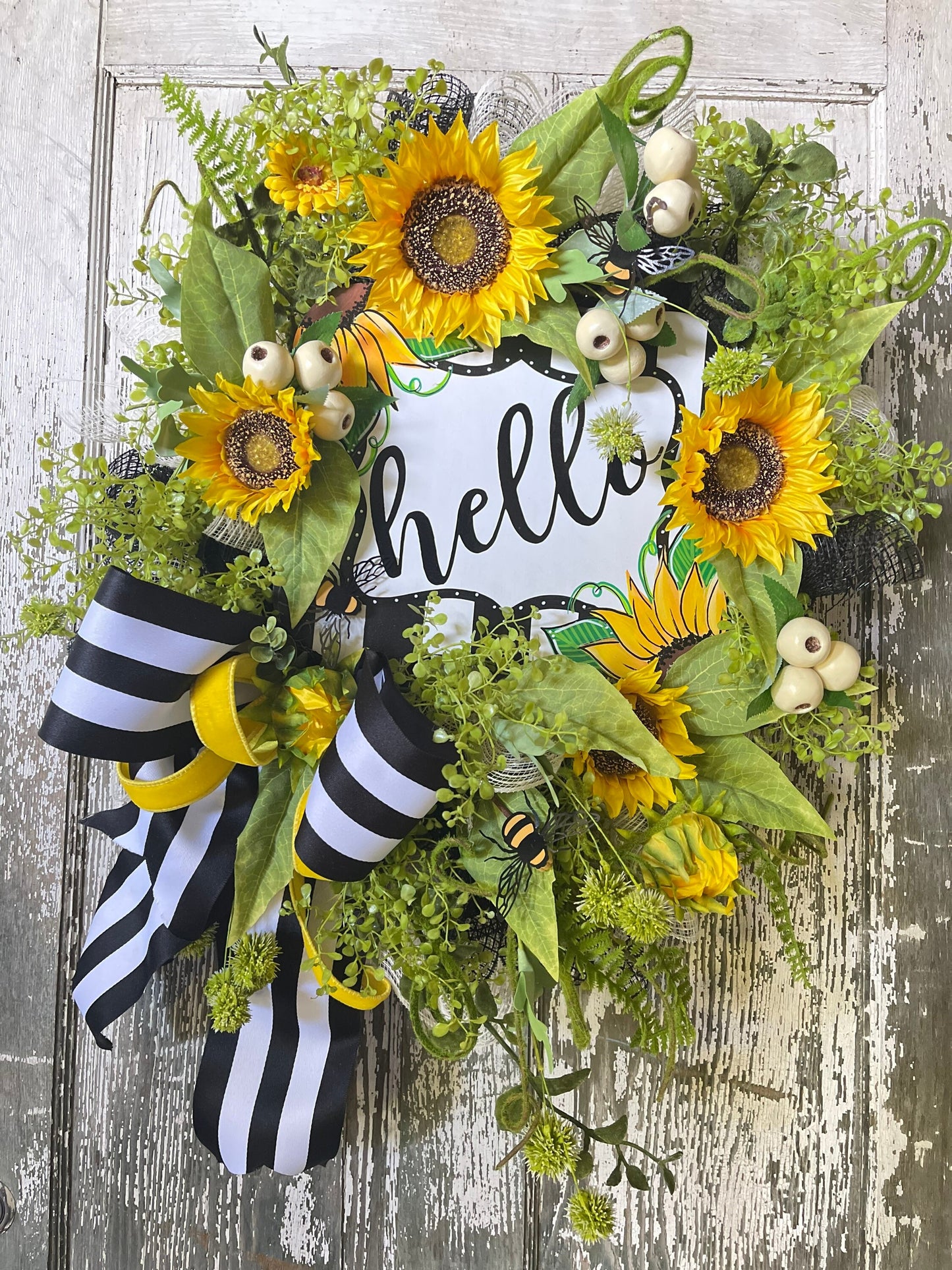 Sunflower Floral Wreath, Wedding Sunflower Wreath, Summer Wreath, Fall Decor, Farmhouse Wreath, Sunflower Burlap Wreath, Shower Decor