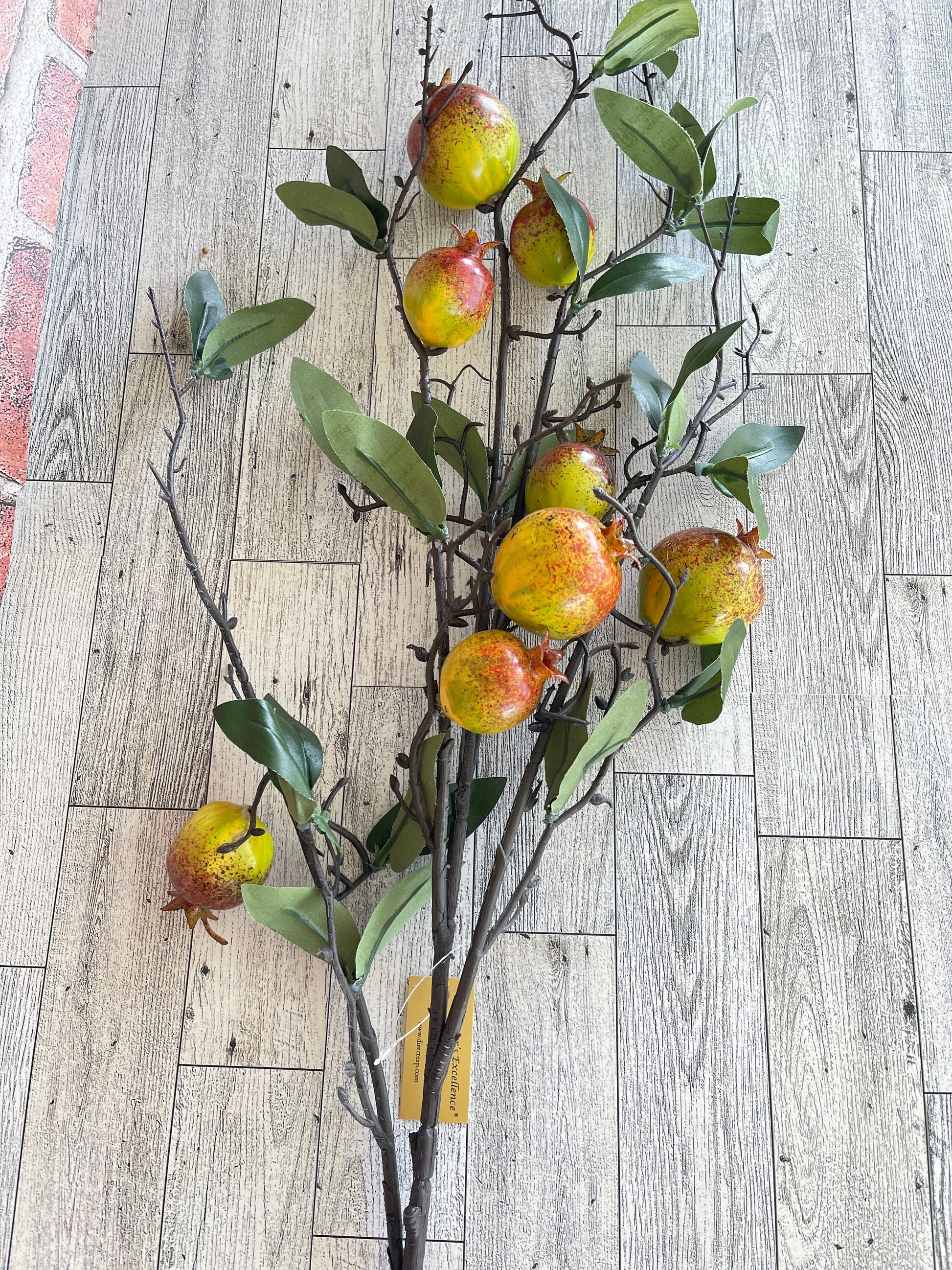 Pomegranate Branch Pick , Fruit Wreath Attachment, fake fruit