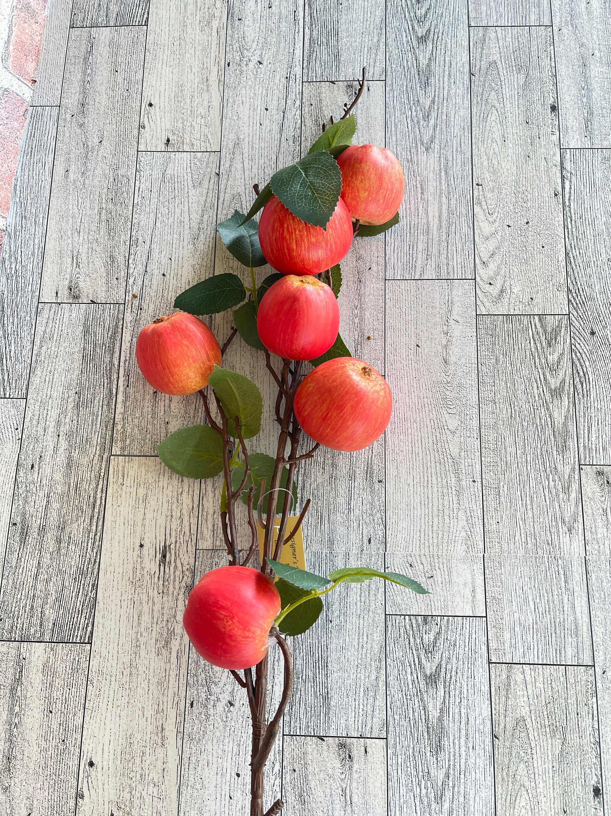 Apple Branch Pick , Apple Wreath Attachment, fake apples