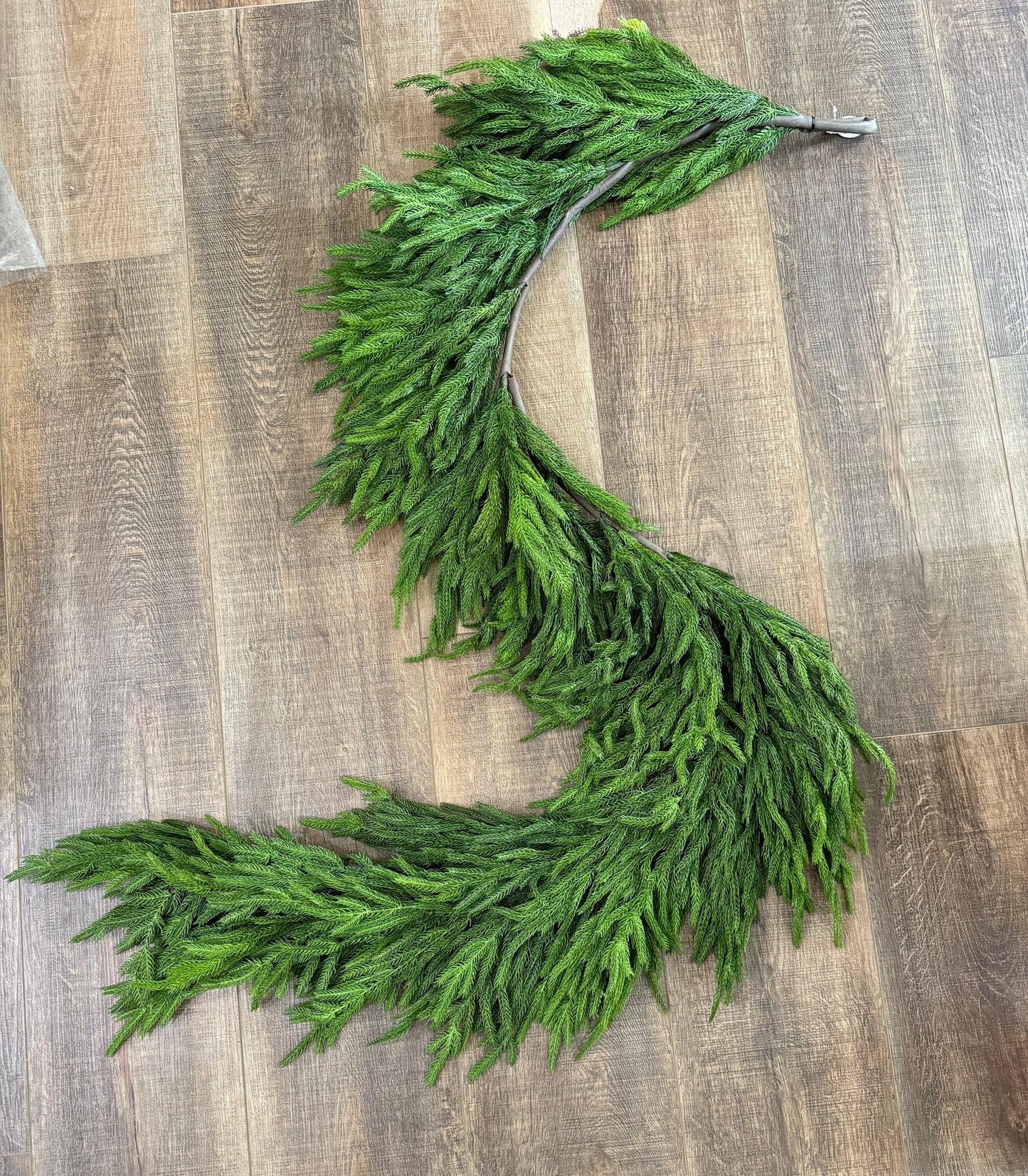 Norfolk Pine Garland, Greenery, Floral Supplies, Wreath Greenery, Christmas Pine Greenery, Picks, Craft Supply, Real Touch Pine Garland