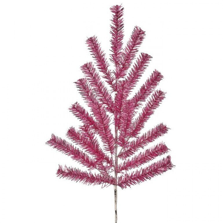 Pink Tinsel Retro Spray, Greenery, Wreath Christmas Tree Decorating Picks, Wreath Embellishments, Christmas, Craft Supply