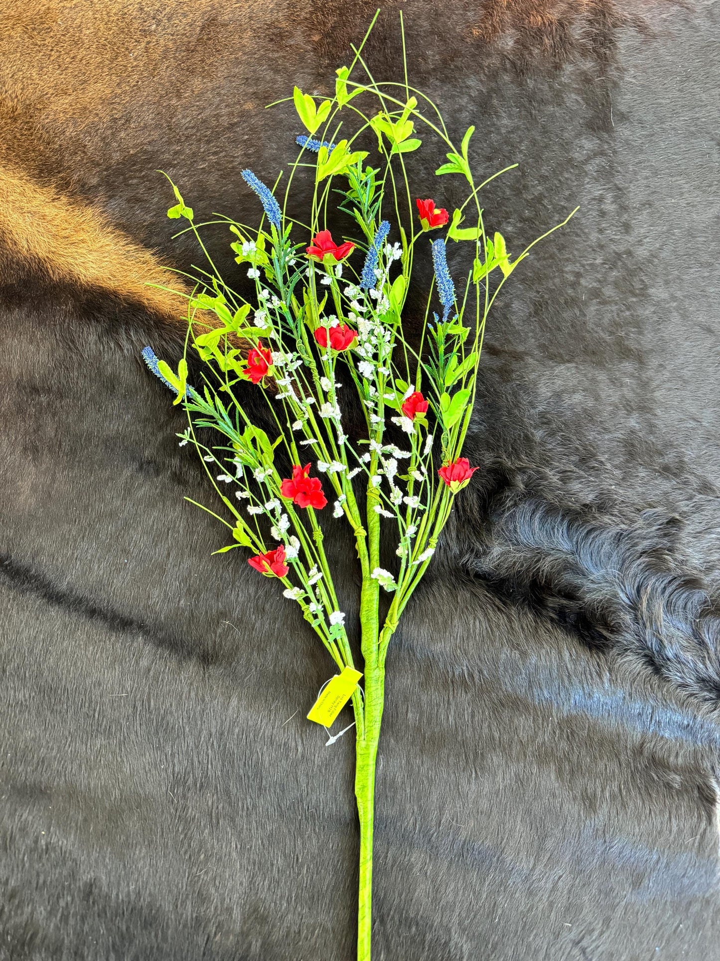 Red White Blue Floral Spray, Greenery, Floral Supplies, Wreath Greenery, Floral Greenery, Picks, Craft Supply, Decor