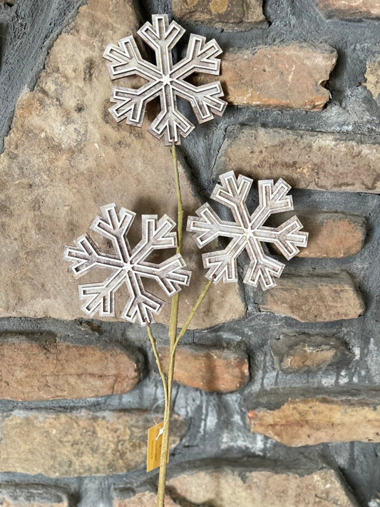 Snowflake Floral Picks, Greenery, Floral Supplies, Wreath Christmas Tree Picks, Wreath Embellishments, Christmas, Craft Supply