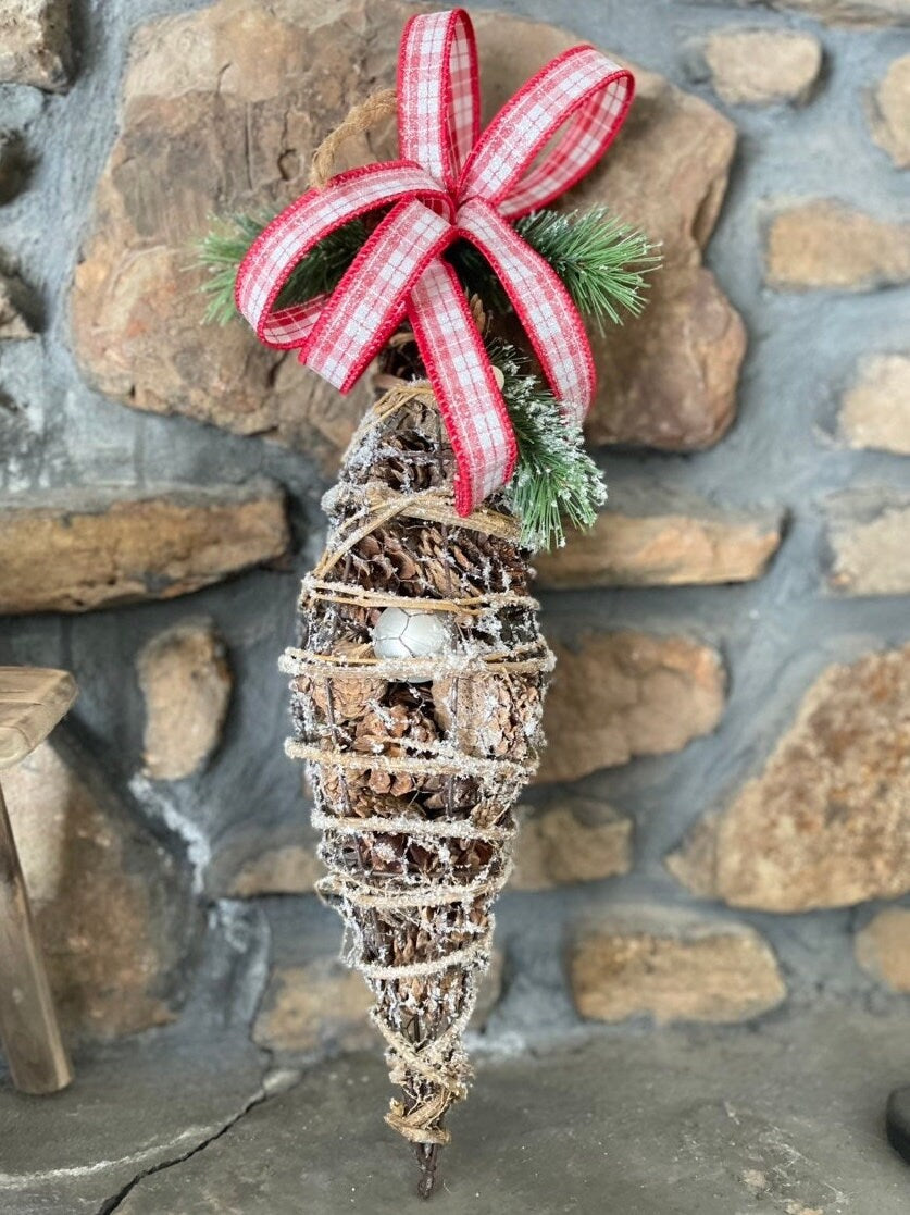 Chandelier Christmas Decor, Door Hanger, Twig Ornament Decor, Christmas Wreath, Christmas Decor, Whimsical Christmas Decor