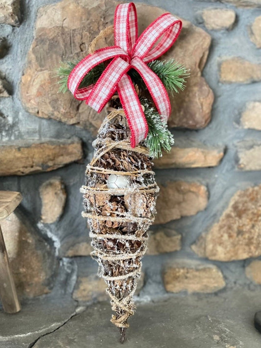 Chandelier Christmas Decor, Door Hanger, Twig Ornament Decor, Christmas Wreath, Christmas Decor, Whimsical Christmas Decor