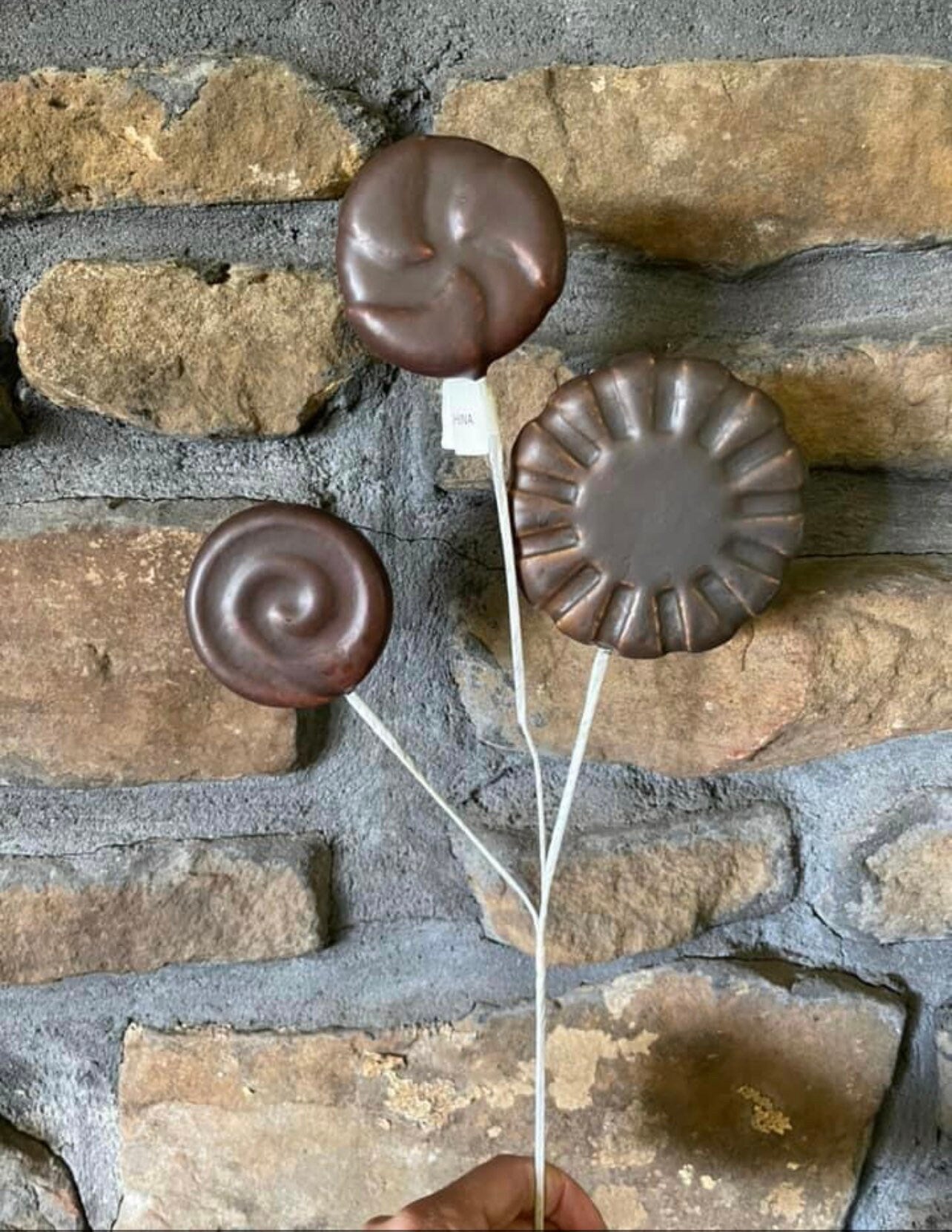 Chocolate Lollipops, Faux Candy, Fake Food, Candy Prop, Chocolate Decor,