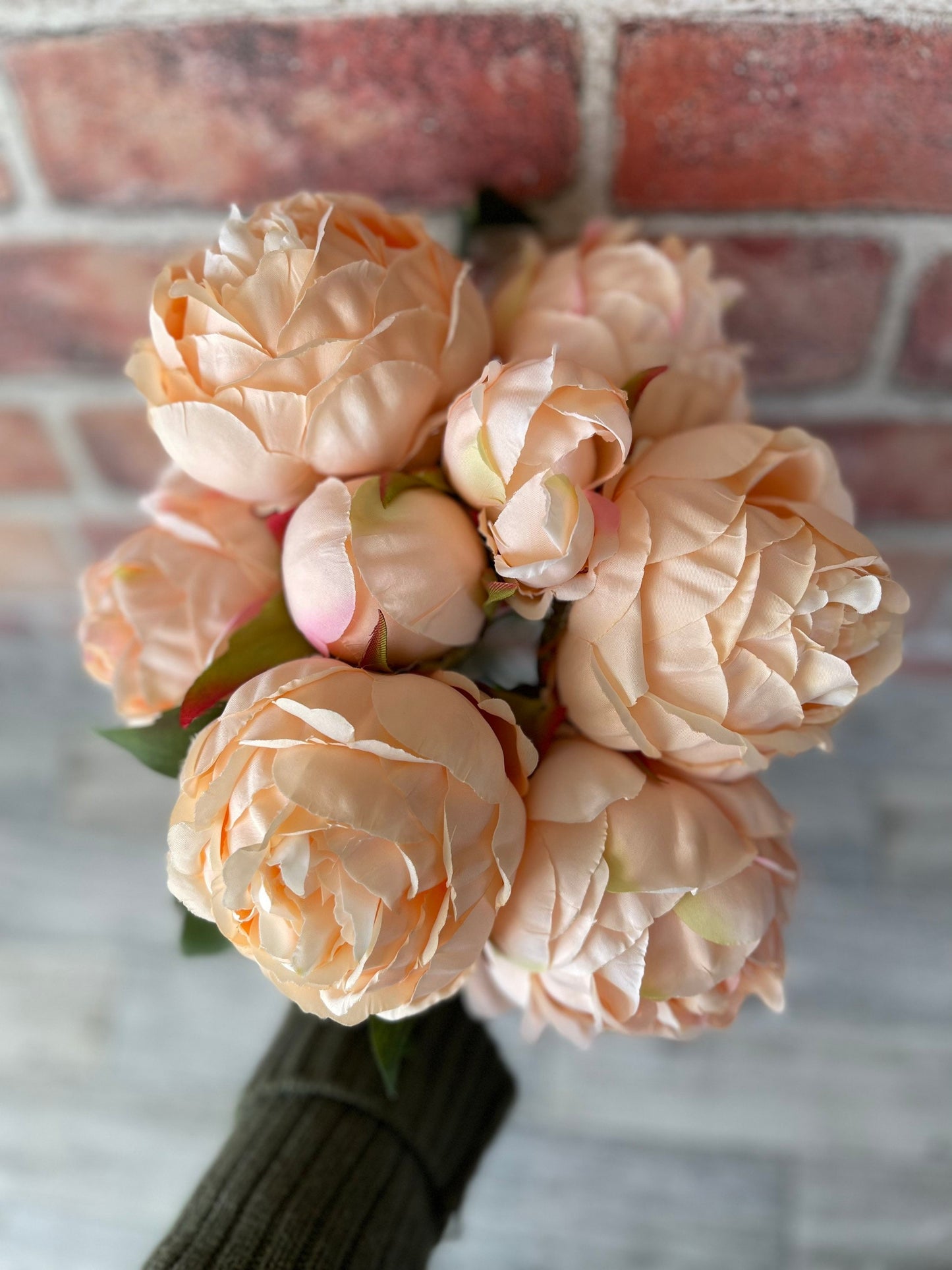 Regency Coral Peony Floral Bunch, Greenery, Floral Supplies, Wreath Greenery, Floral Greenery, Picks, Craft Supply, Decor