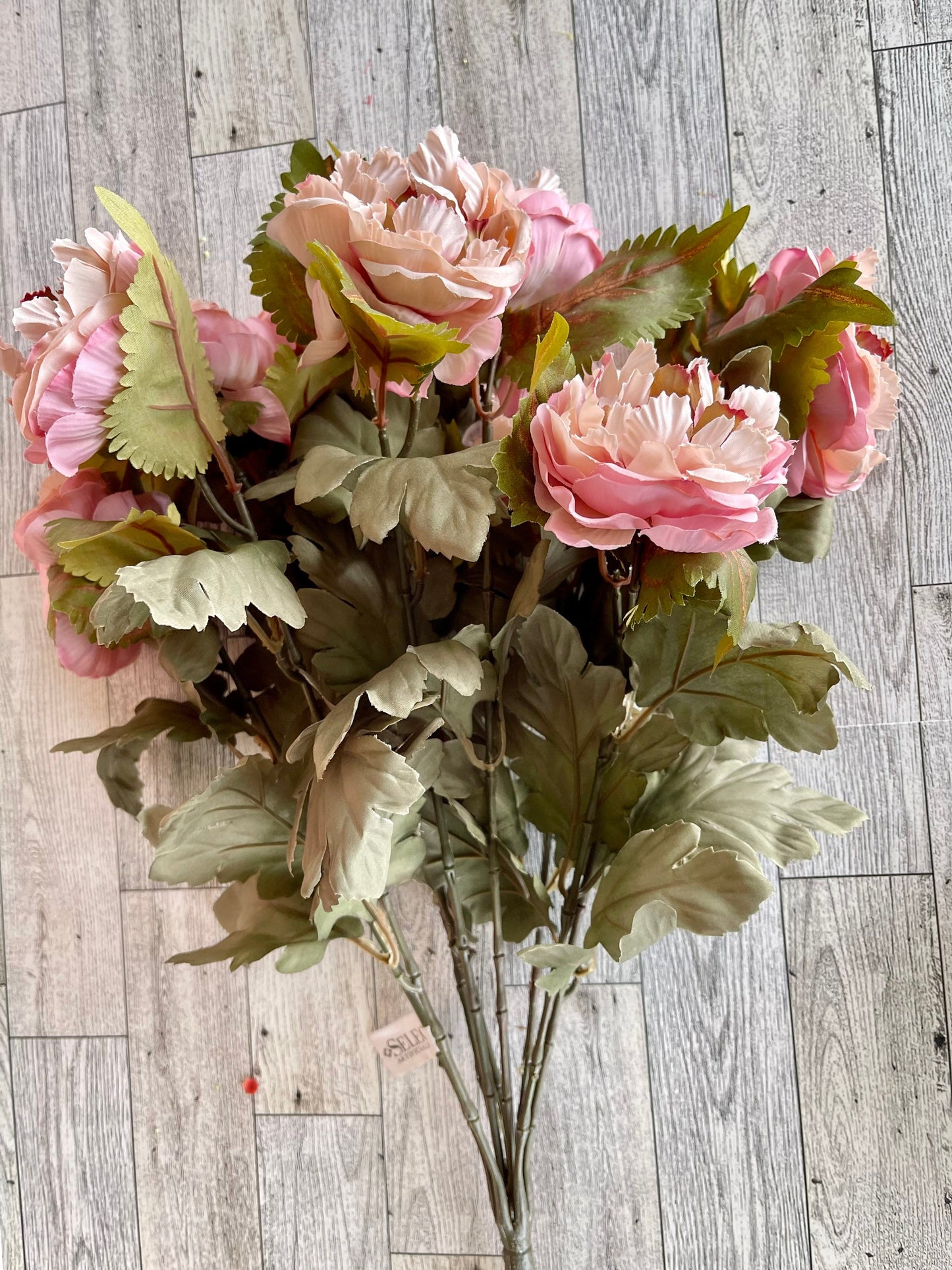 Pink Ranunculus Floral Bunch, Greenery, Floral Supplies, Wreath Greenery, Floral Greenery, Picks, Craft Supply, Decor