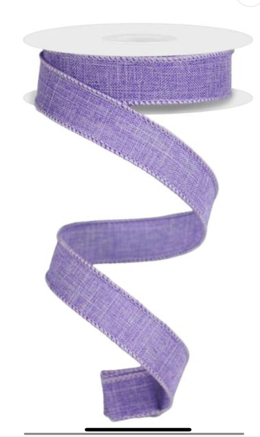 7/8 inch Ribbon, 10 YARD ROLL, Linen Lavender Purple Ribbon, Summer Ribbon, Ribbon, Holiday, Decor, Farmhouse Ribbon, Christmas Ribbon