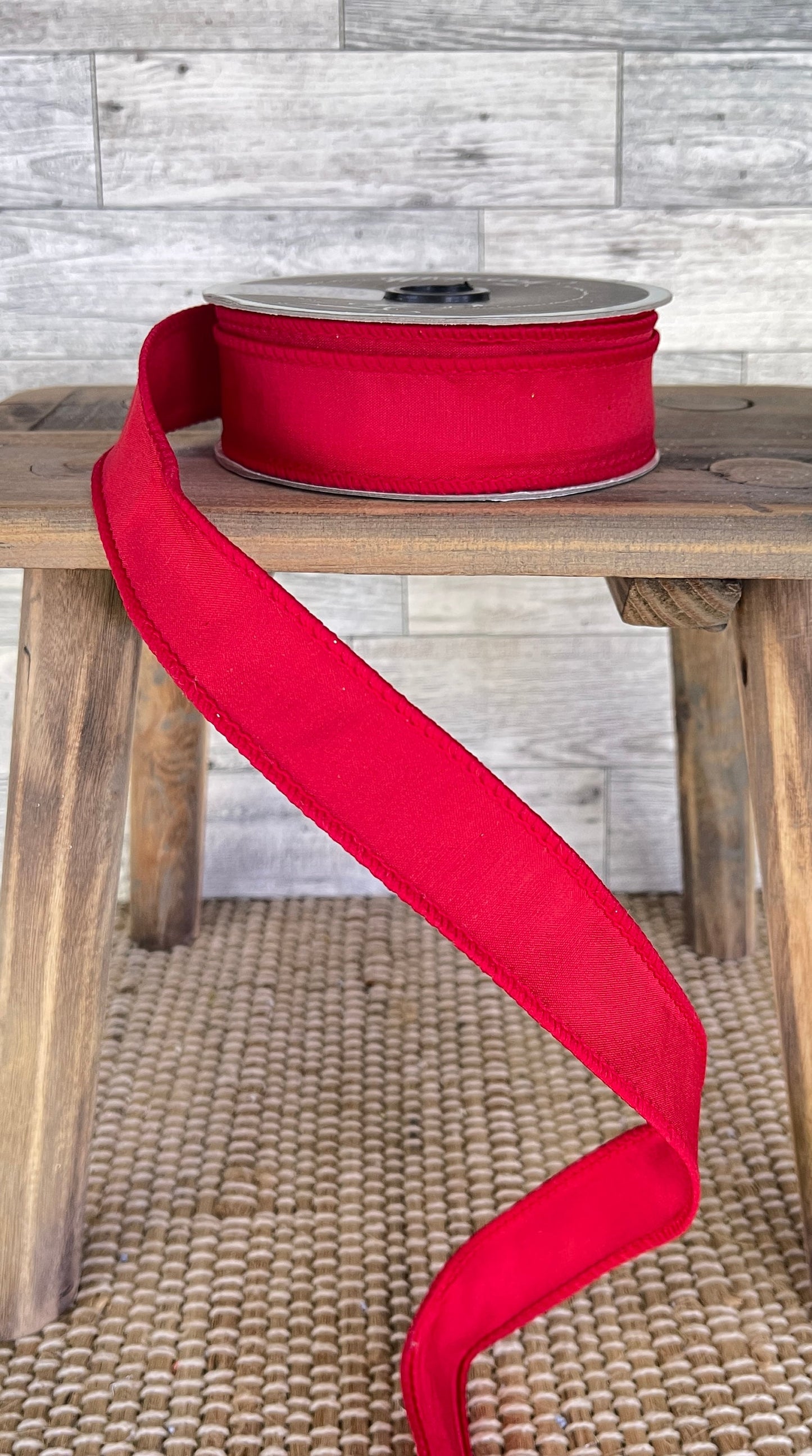 1 inch Ribbon, 10 YARD ROLL, Farrisilk Ribbon, Red Taffeta Ribbon, Christmas Ribbon, Holiday, Decor, Fall Ribbon,