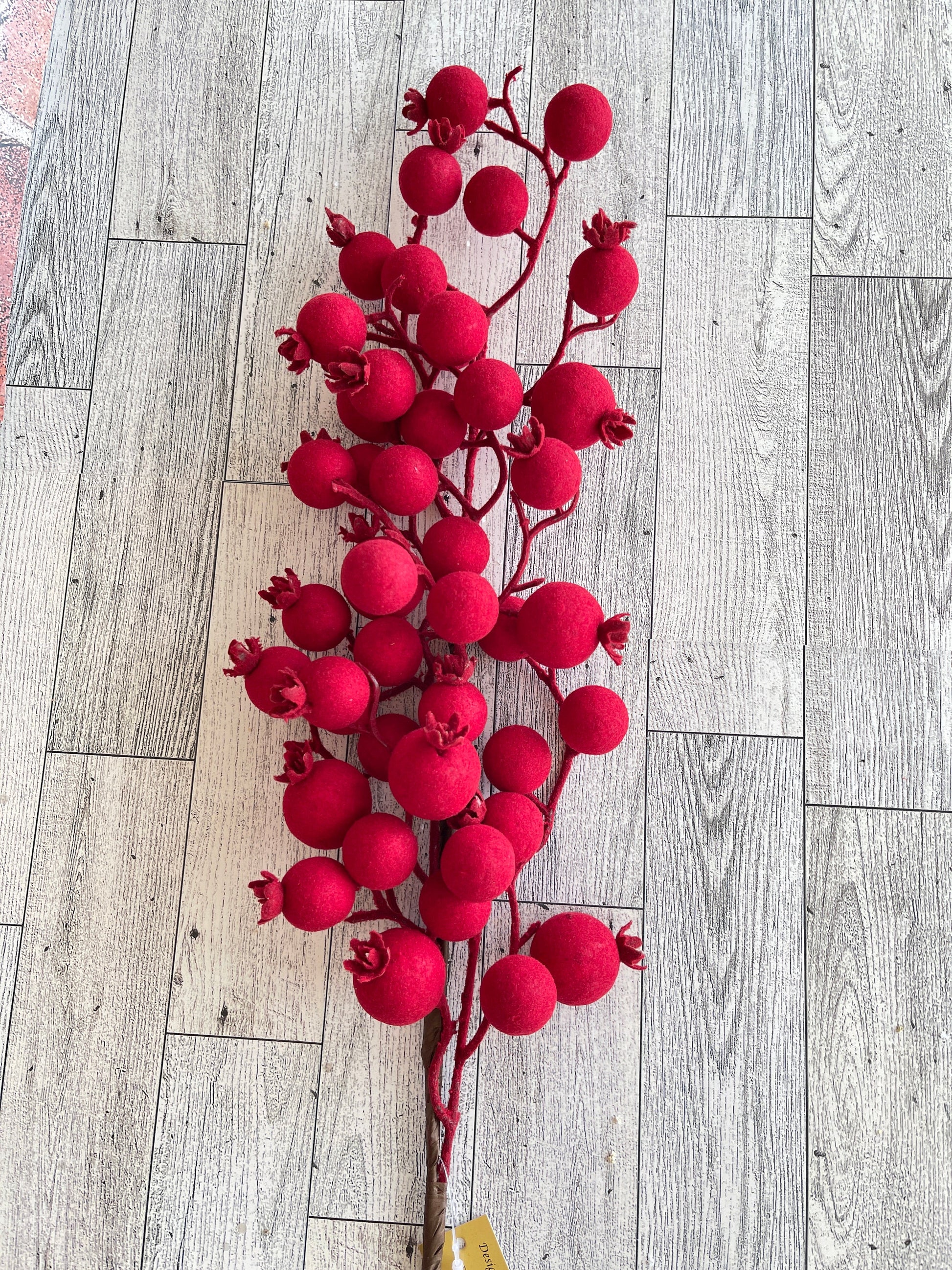 Red Pip Berry Bush, Fall Greenery, Floral Supplies, Wreath Greenery, Floral Greenery Picks, Craft Supply, Christmas Berry Spray
