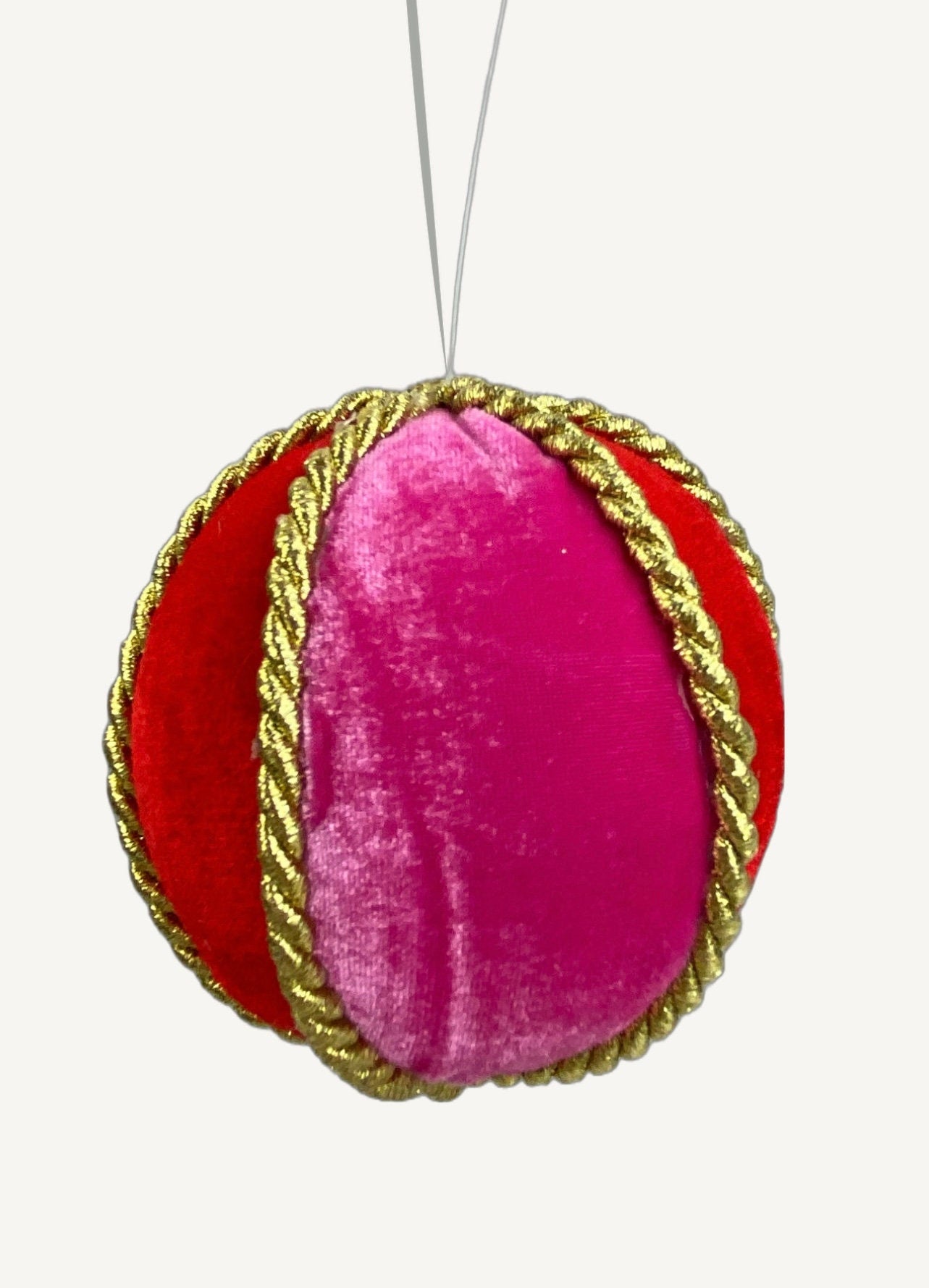 Pink Red Velvet Ball Ornament, Wreath Embellishment, Christmas Tree Decor, Candy Theme Decor, wreath supplies, Tiered Tray Decor