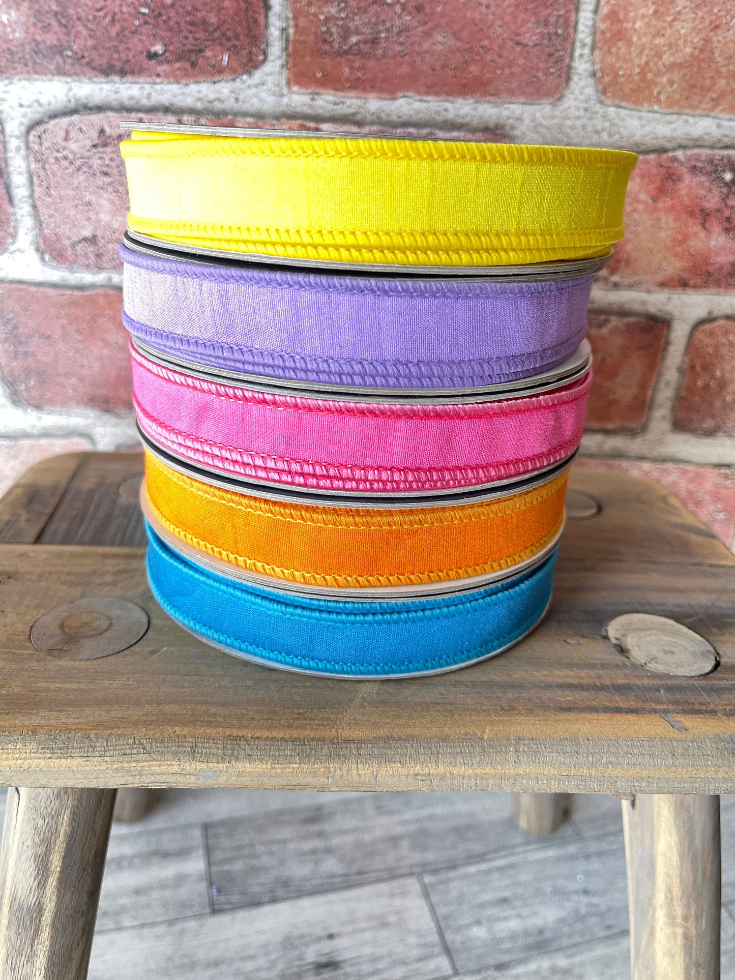 New .75 inch Ribbon, 10 YARD ROLL, Farrisilk Color Fusion Ribbon, Summer Ribbon, Decor, Easter Ribbon, Craft Supply